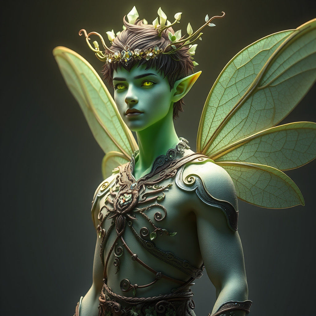 Ethereal Fairy King with Dragonfly Wings