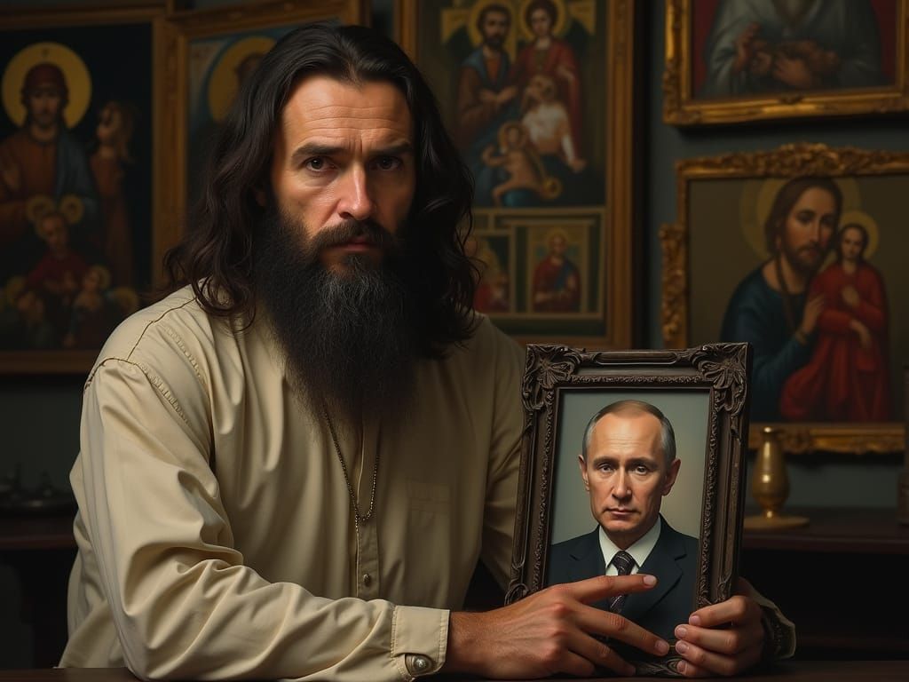 Rasputin with Putin