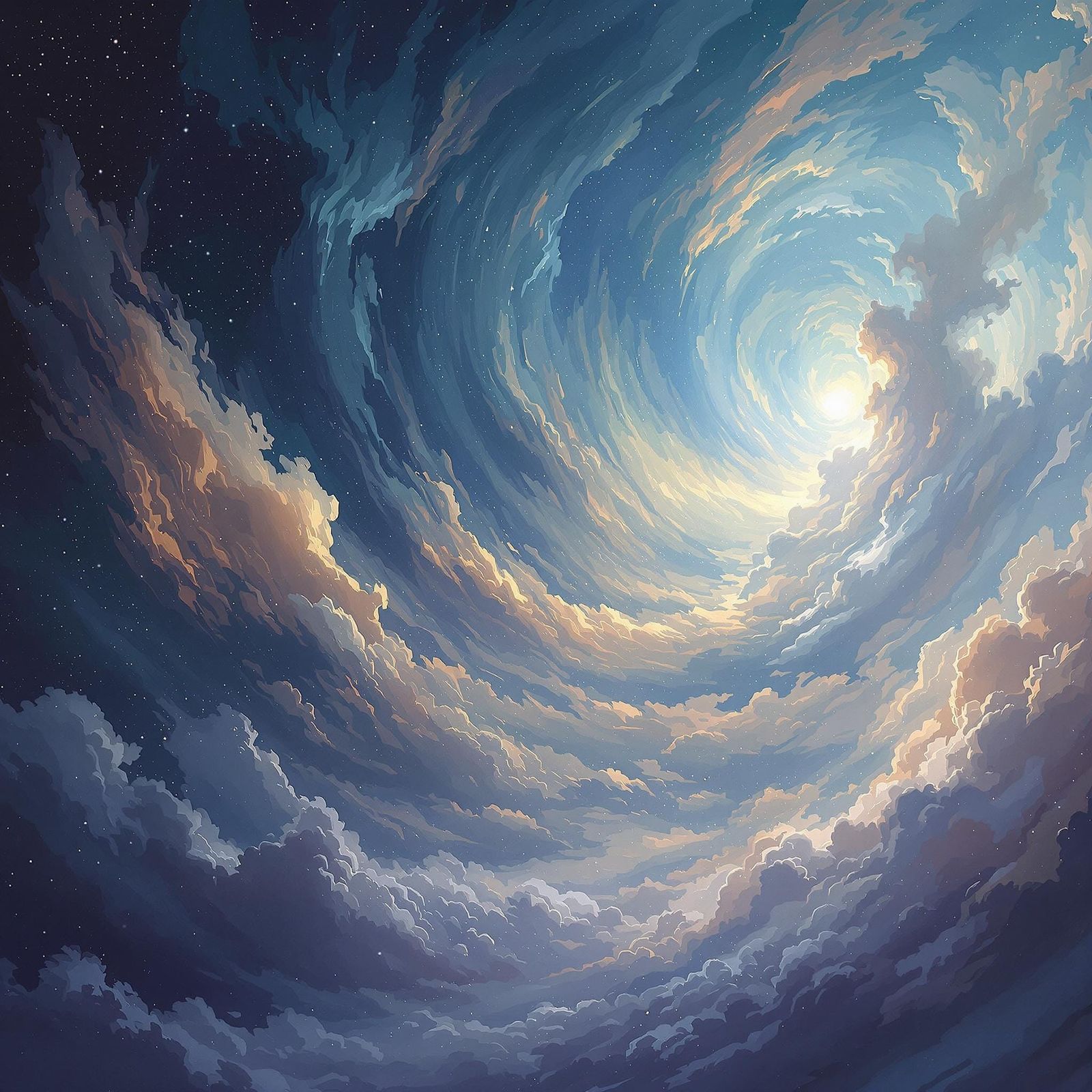 Primordial Void: An Abstract Expressionist Creation