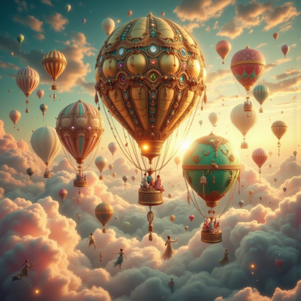 Dreamy Sky: Handbag Balloons in Pastel Maximalism