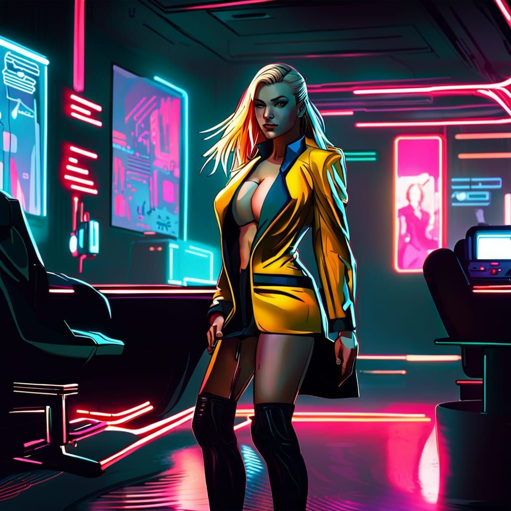 Cyberpunk secretary
