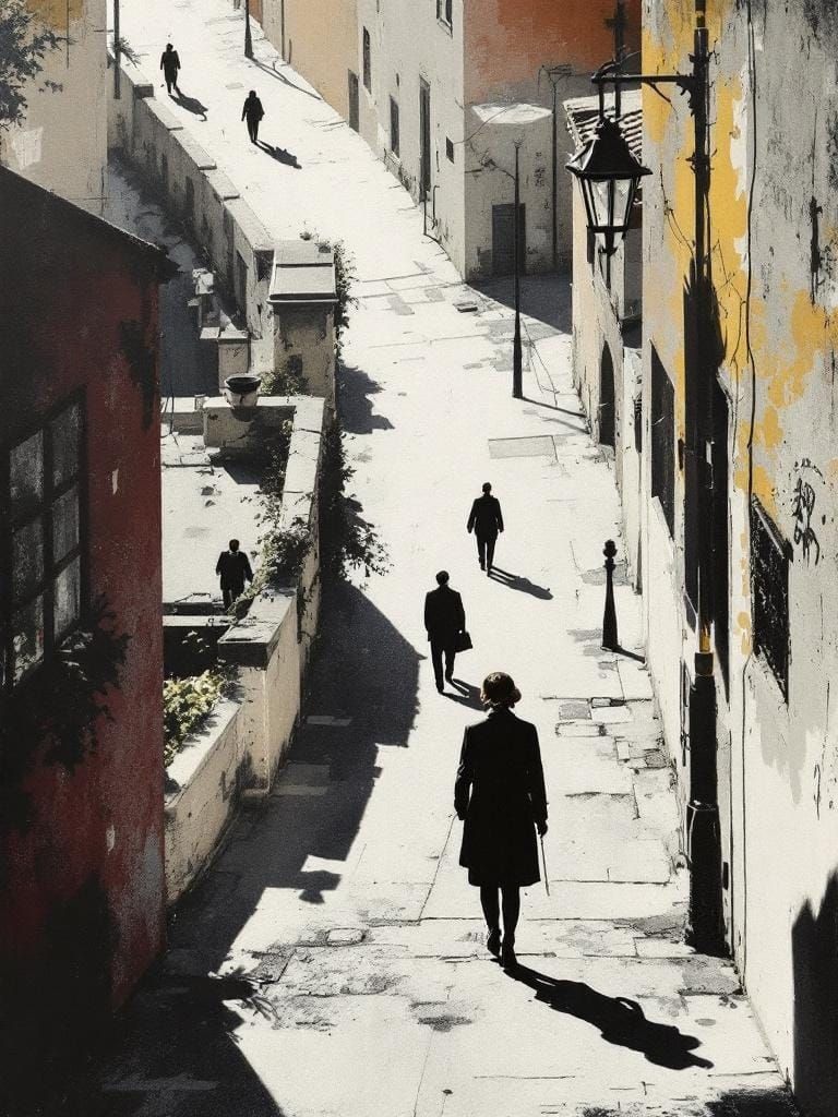 Surreal Political Juxtaposition in Constructivist Style