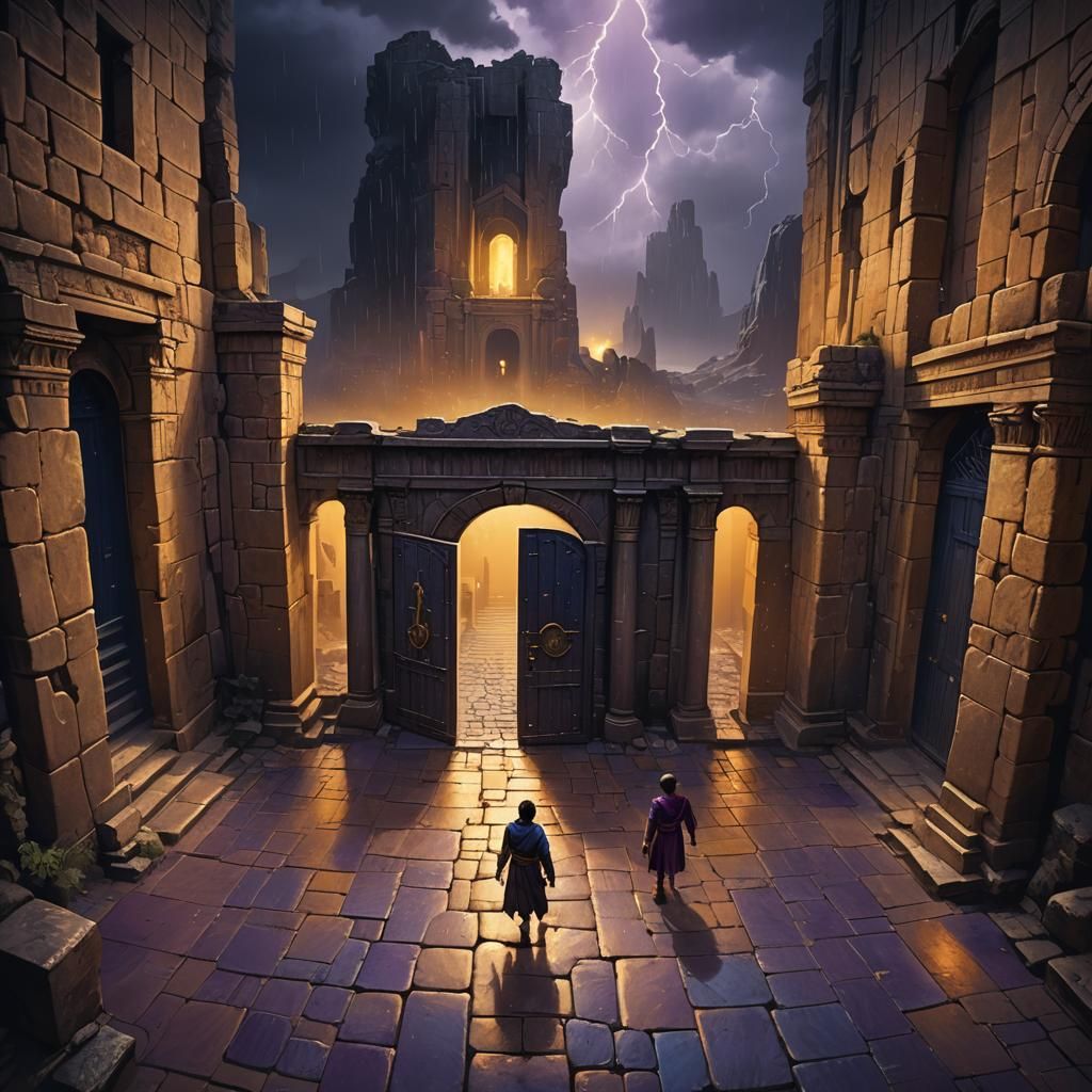 Mystical Spoliarium Concept Art in a Storm