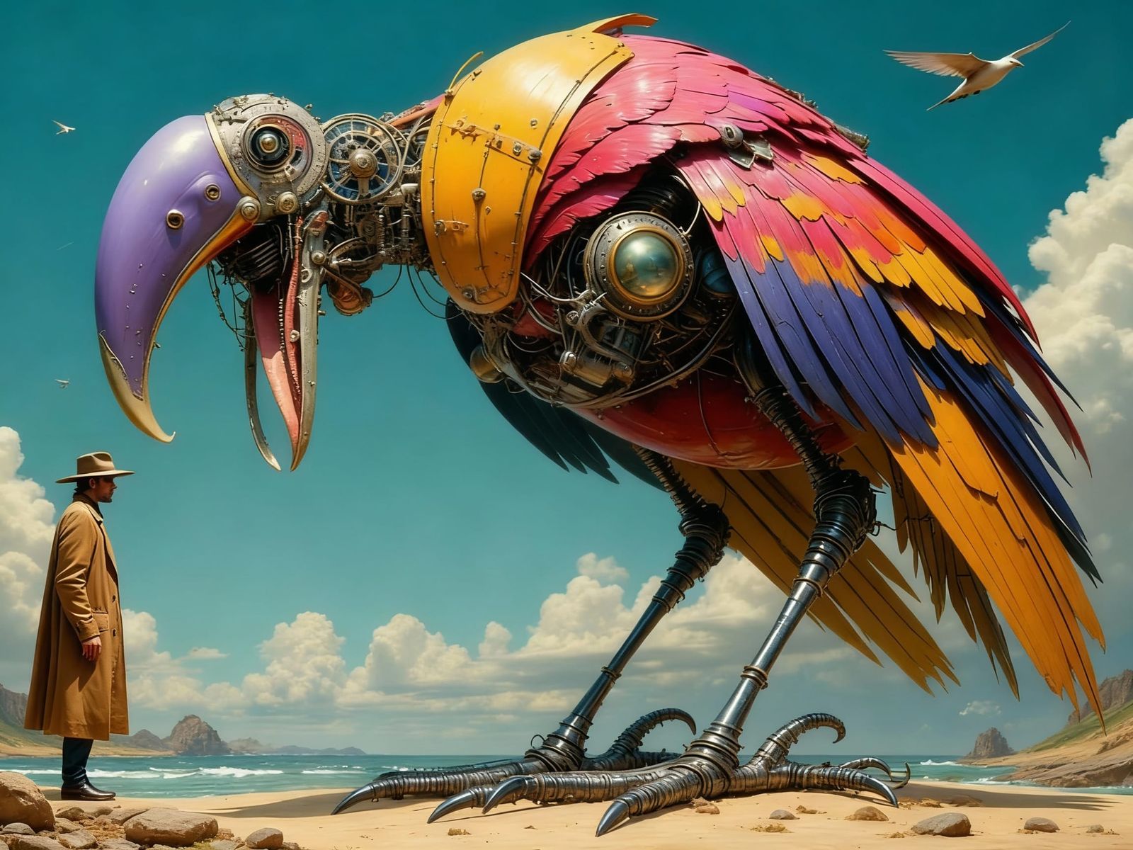 Stand still...show no fear...he'll go away, right?