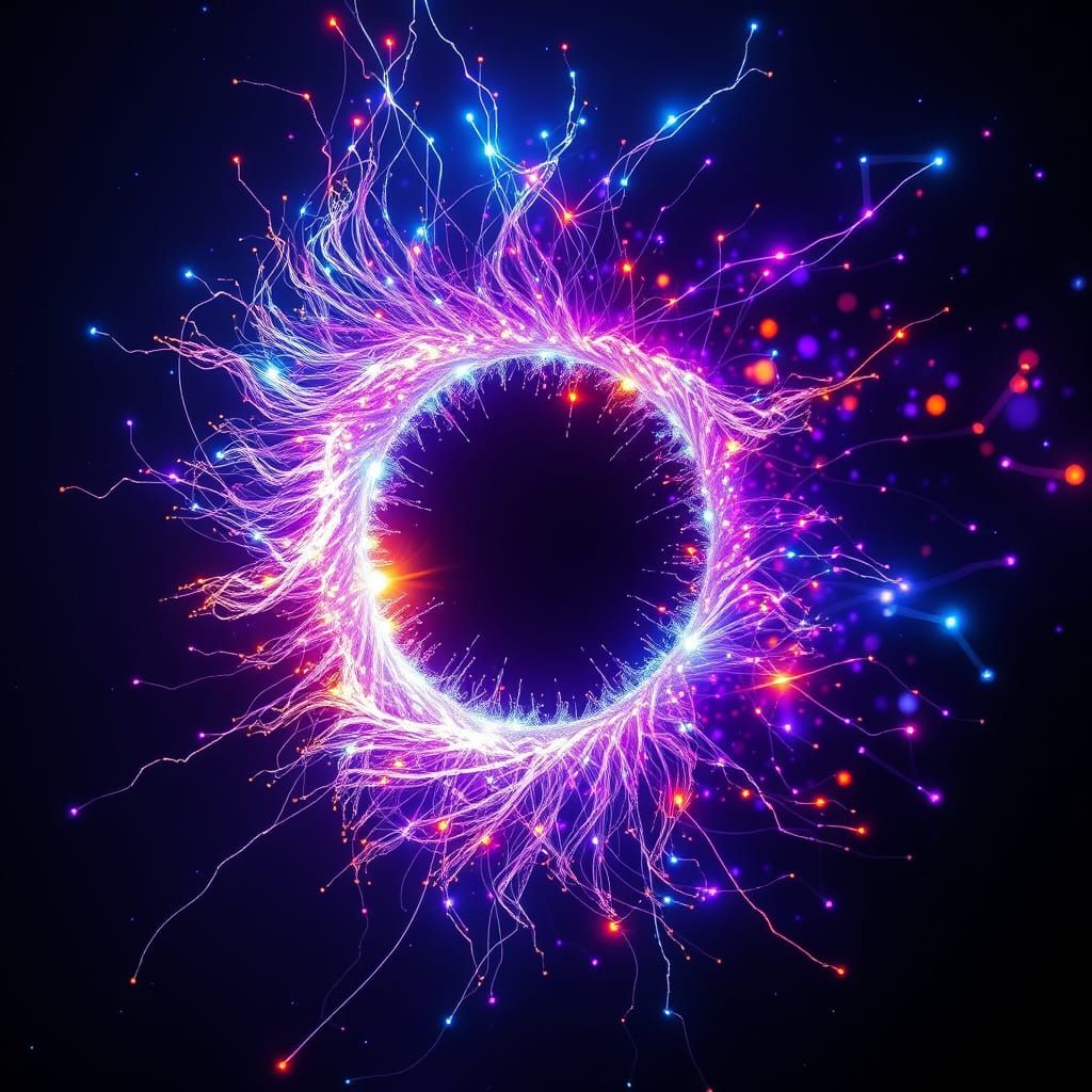 Surreal Cosmic Eye in Infinite Void