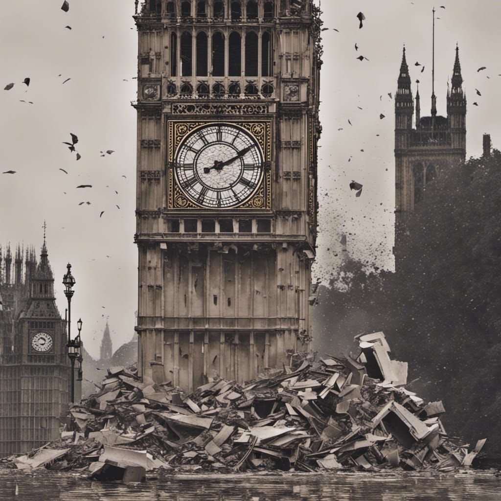 Destroyed Big Ben: A Symbol of Ruin