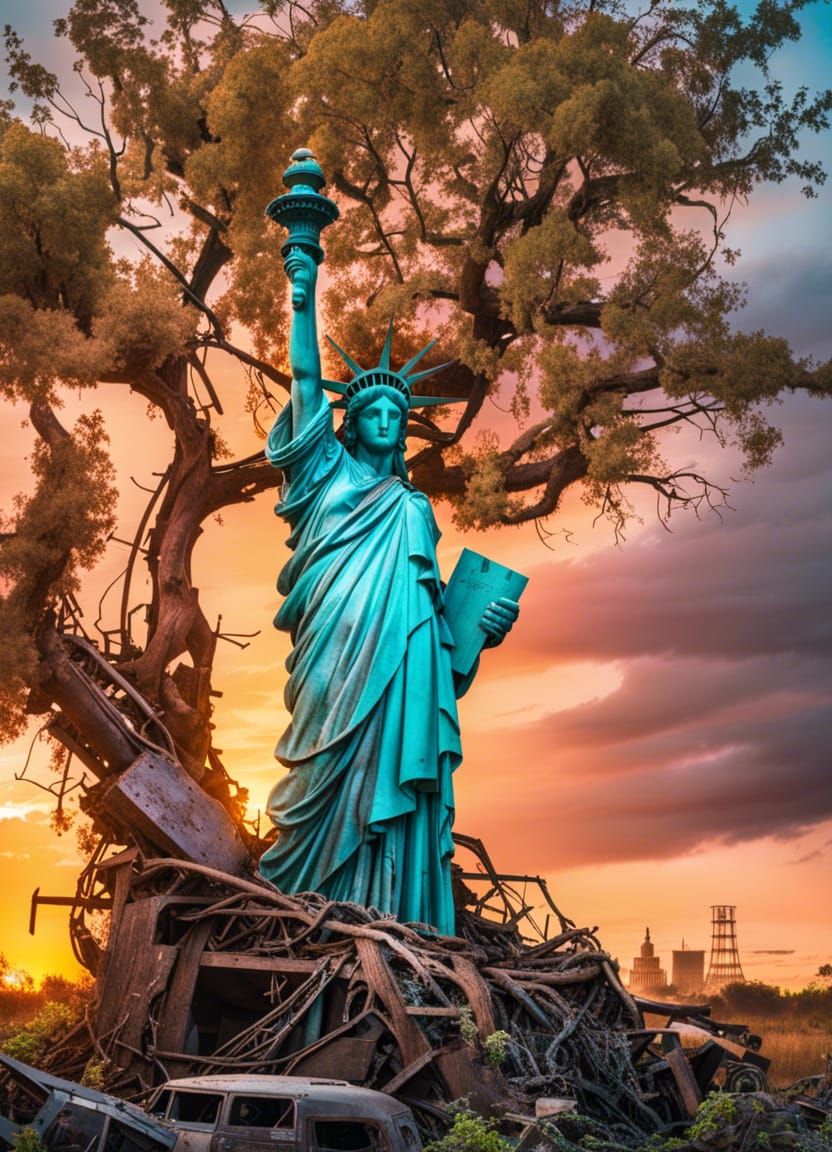 Abandoned Liberty Statue