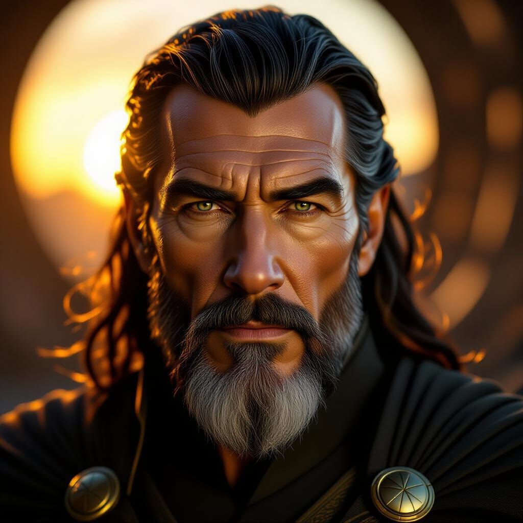 Surak, Father of Vulcan Philosophy in Golden Hour Light