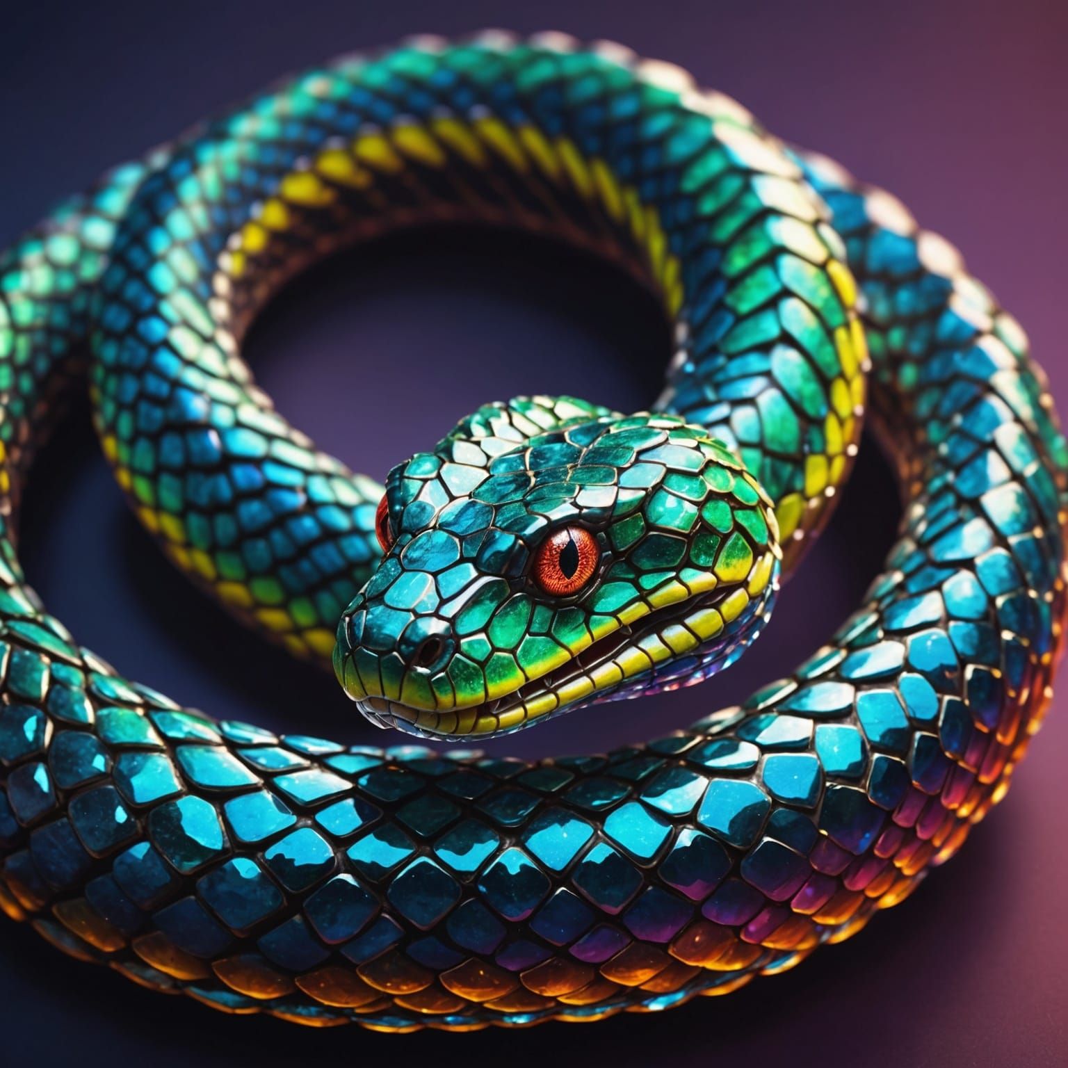 shimmering snake