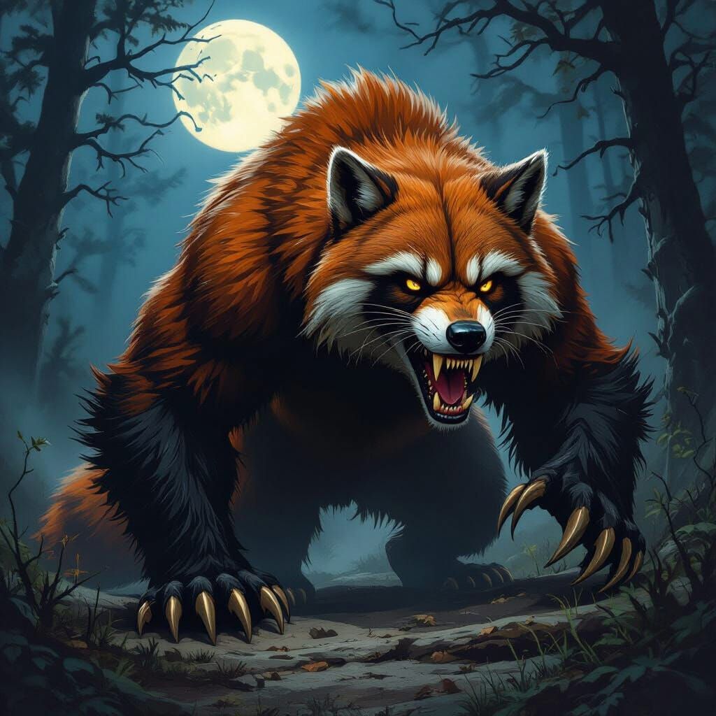 Fearsome Mythical Creature: Bear Claws, Fox Fur, Wolf Teeth