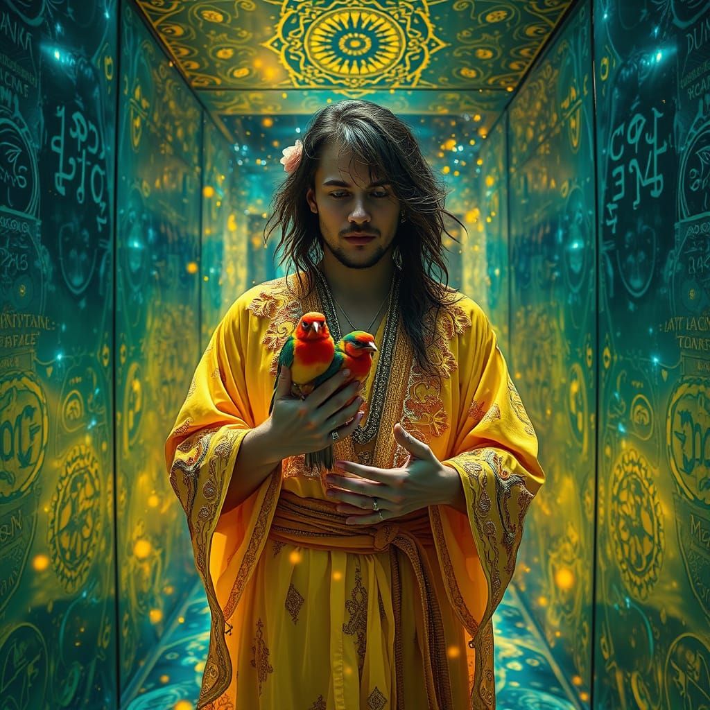 Surreal Cosmic Vision with Infinity Mirrored Room