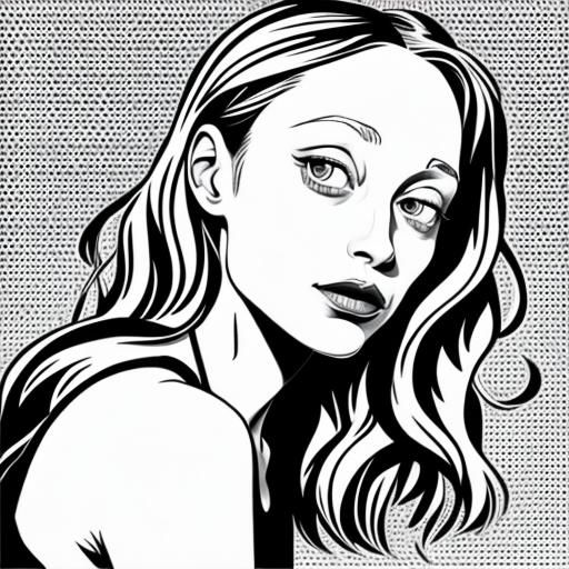 Fiona Apple as Roy Lichtenstein Pop Art
