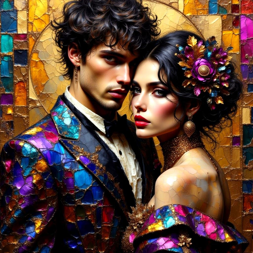 Opulent Indulgence: Impasto Oil Painting with Rich Textures