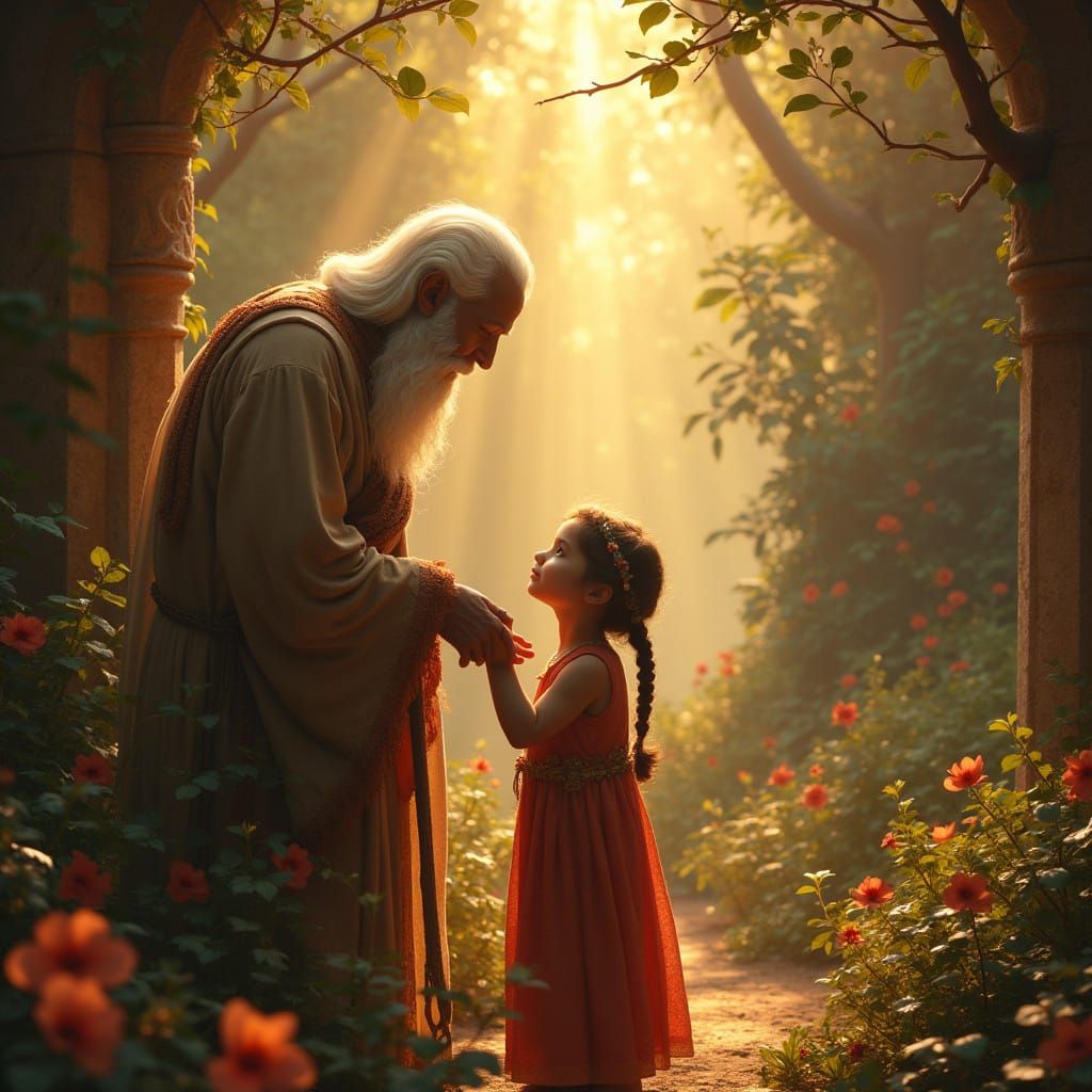 Whispers of Wonder in Golden Light