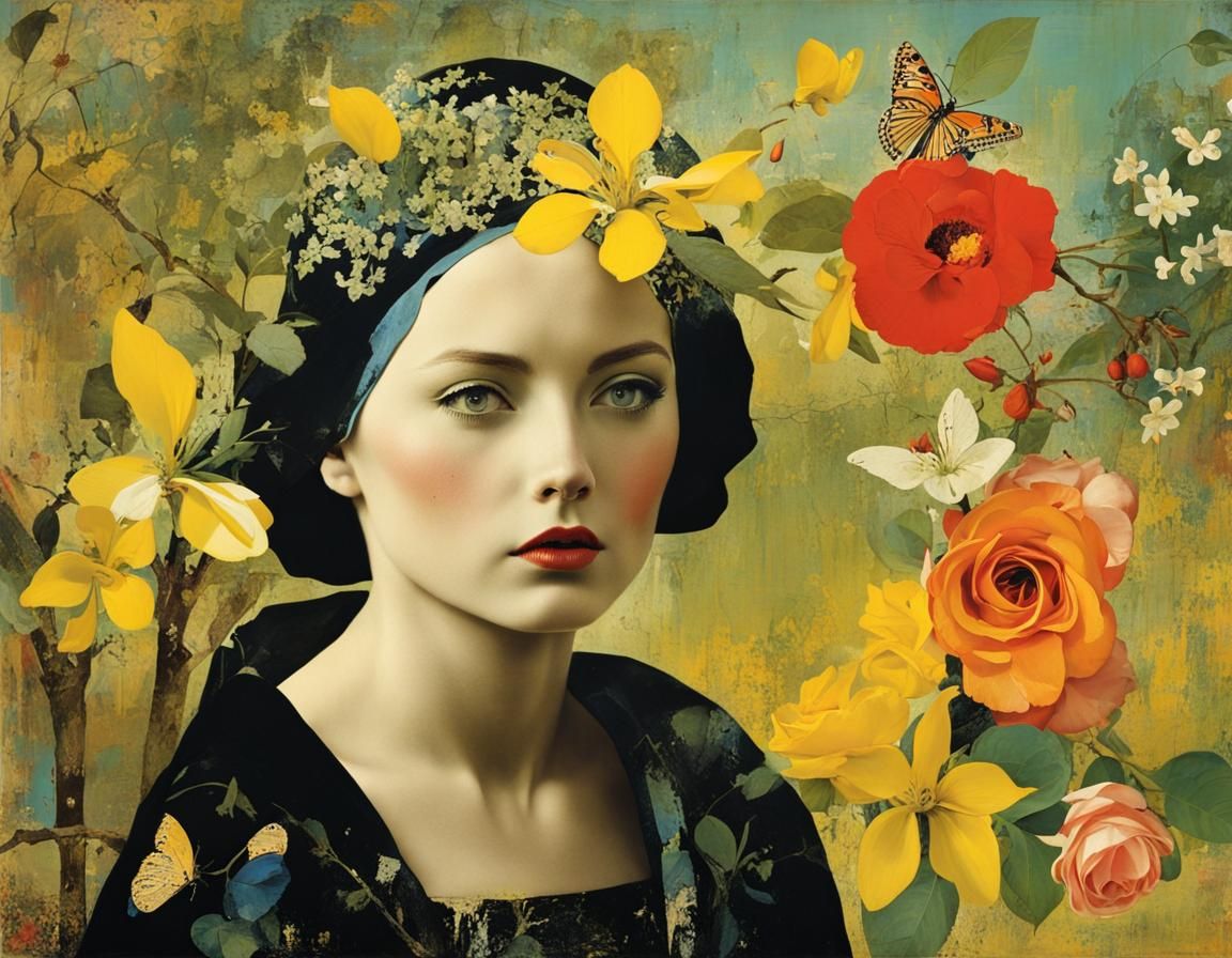 Intricate Spring Scene in Expressive Style