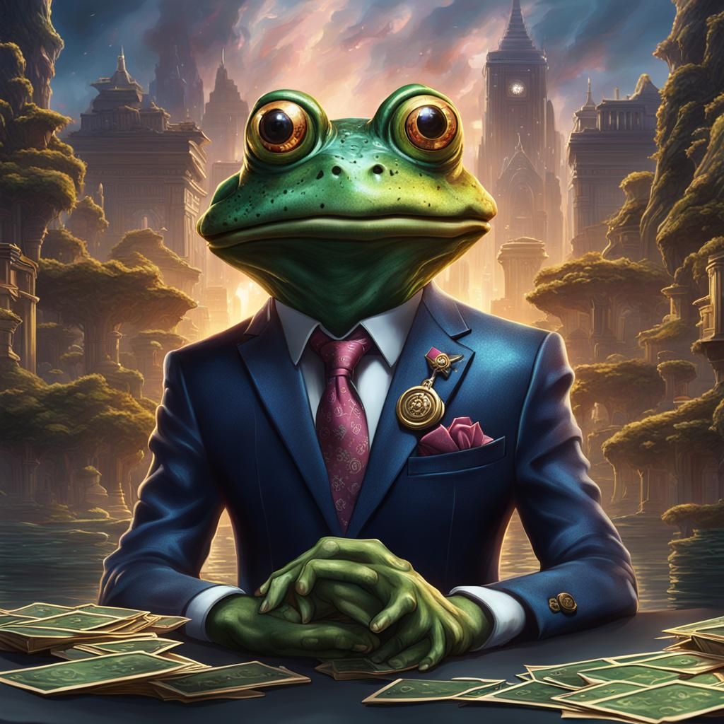 Frog Secret Agent in Yu-Gi-Oh! Style