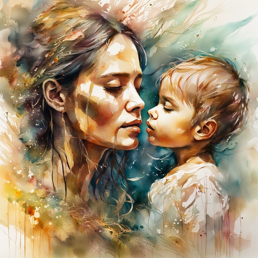 Motherly Surrealism in Golden Light