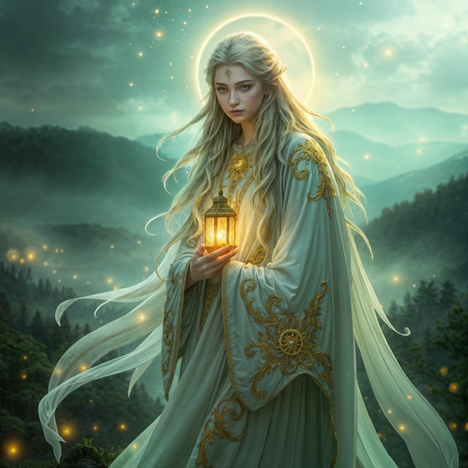 Ethereal Guardian of the Whispering Forests