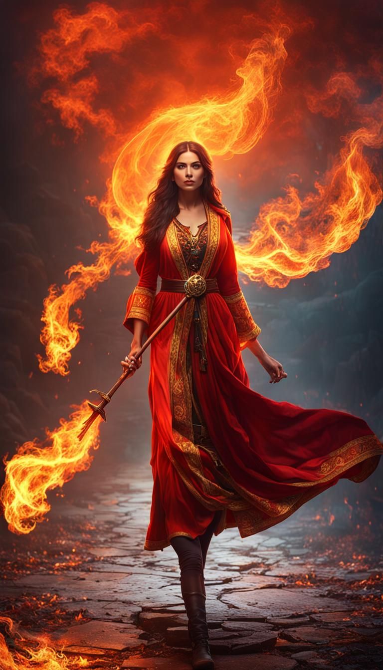 Spanish female Fire Mage