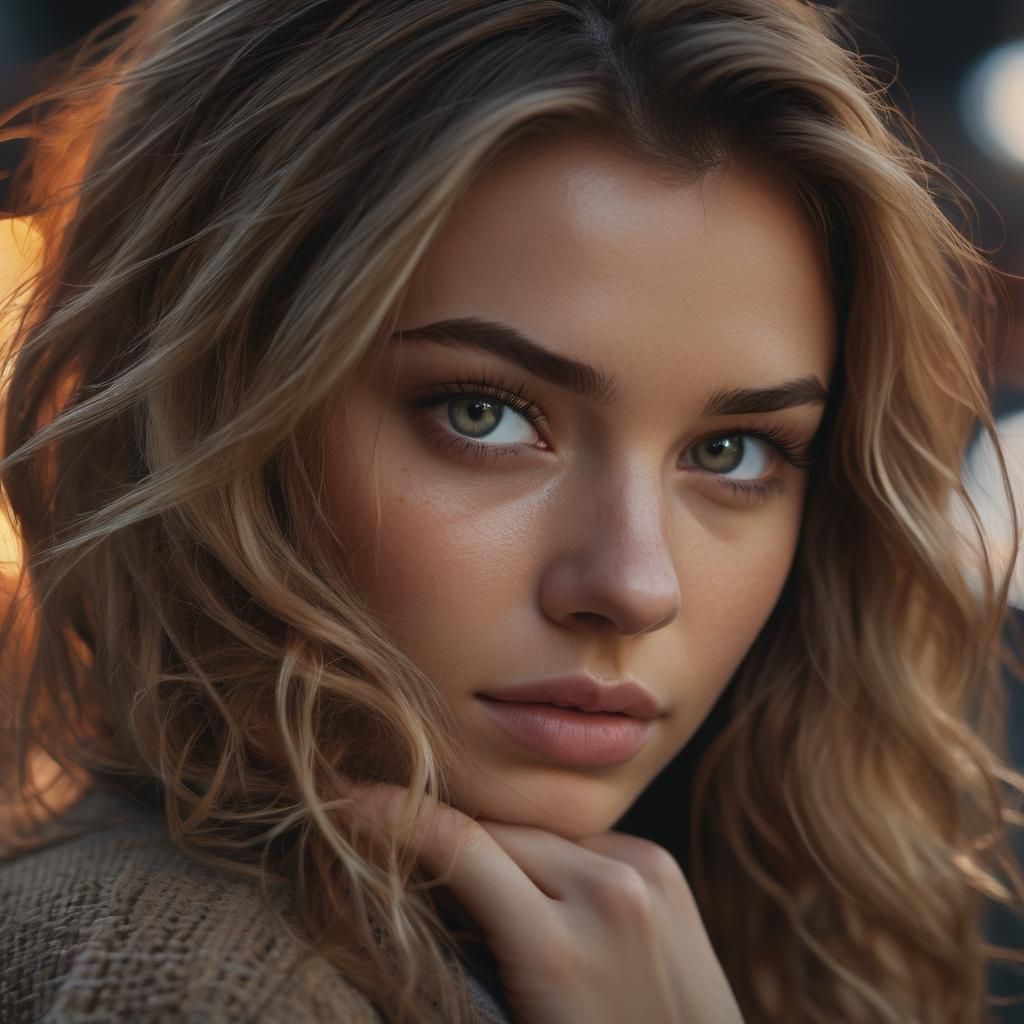 Cinematic Portrait of a Beautiful Young Woman