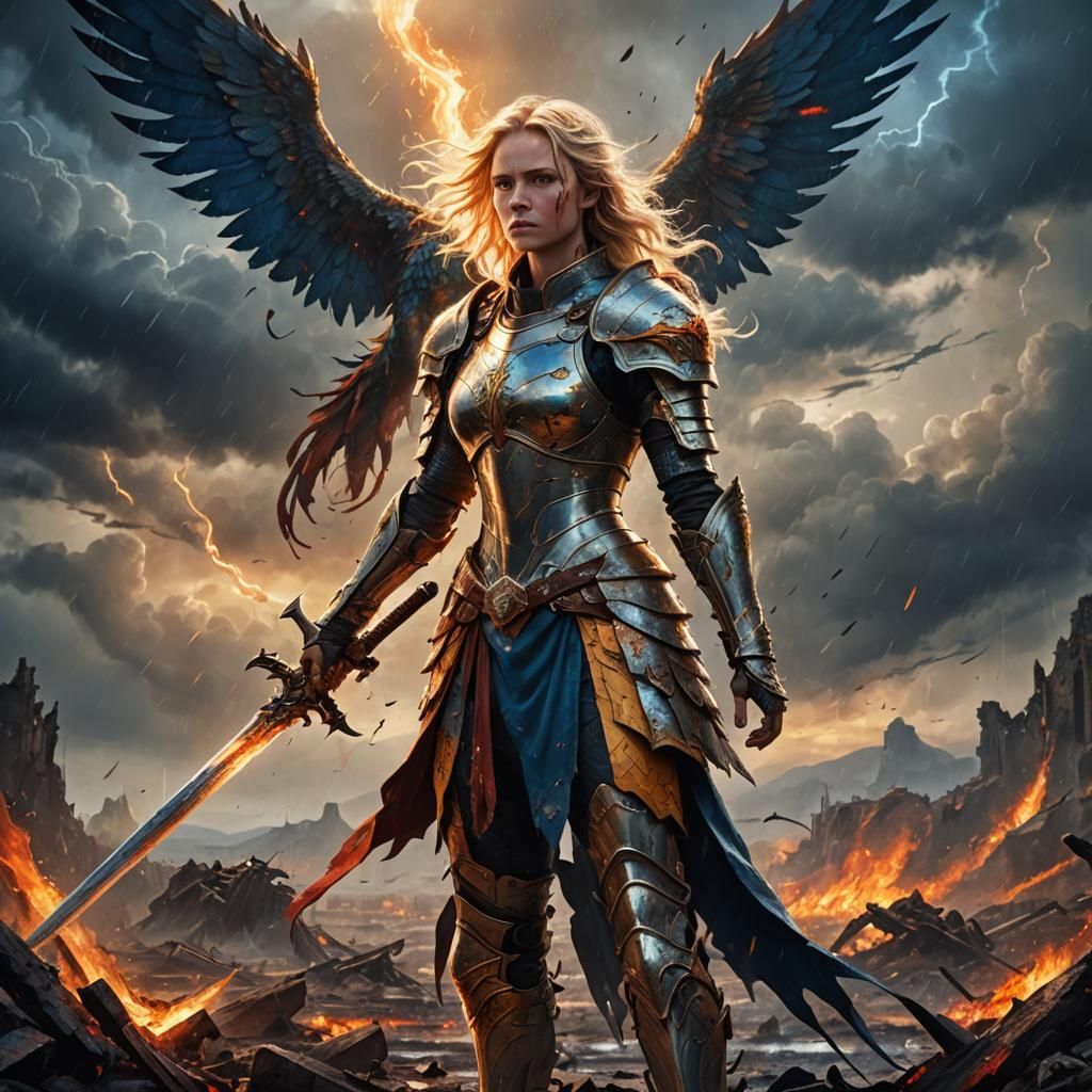 Phoenix Rising: High-Fantasy Warrior Concept Art