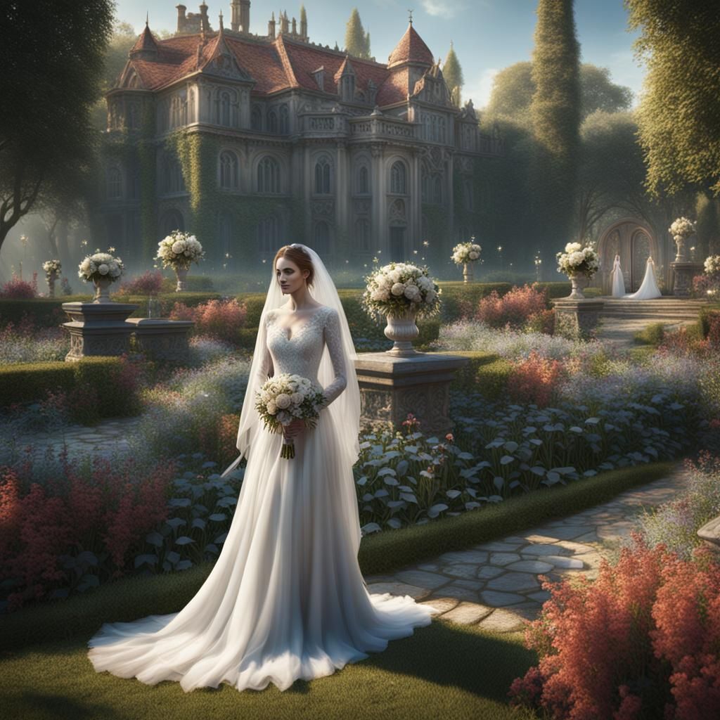 Ethereal Ghost at Sunny Garden Wedding