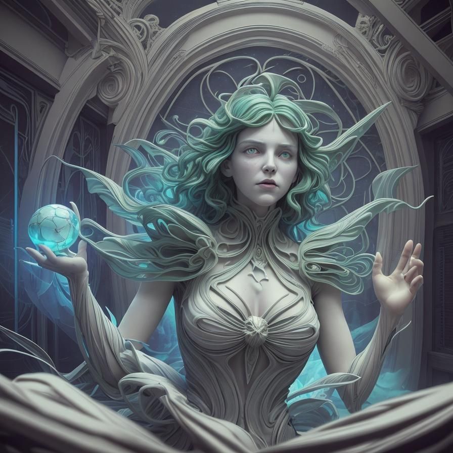 Ominous Starlight Mother of Misery in Retrofuturism