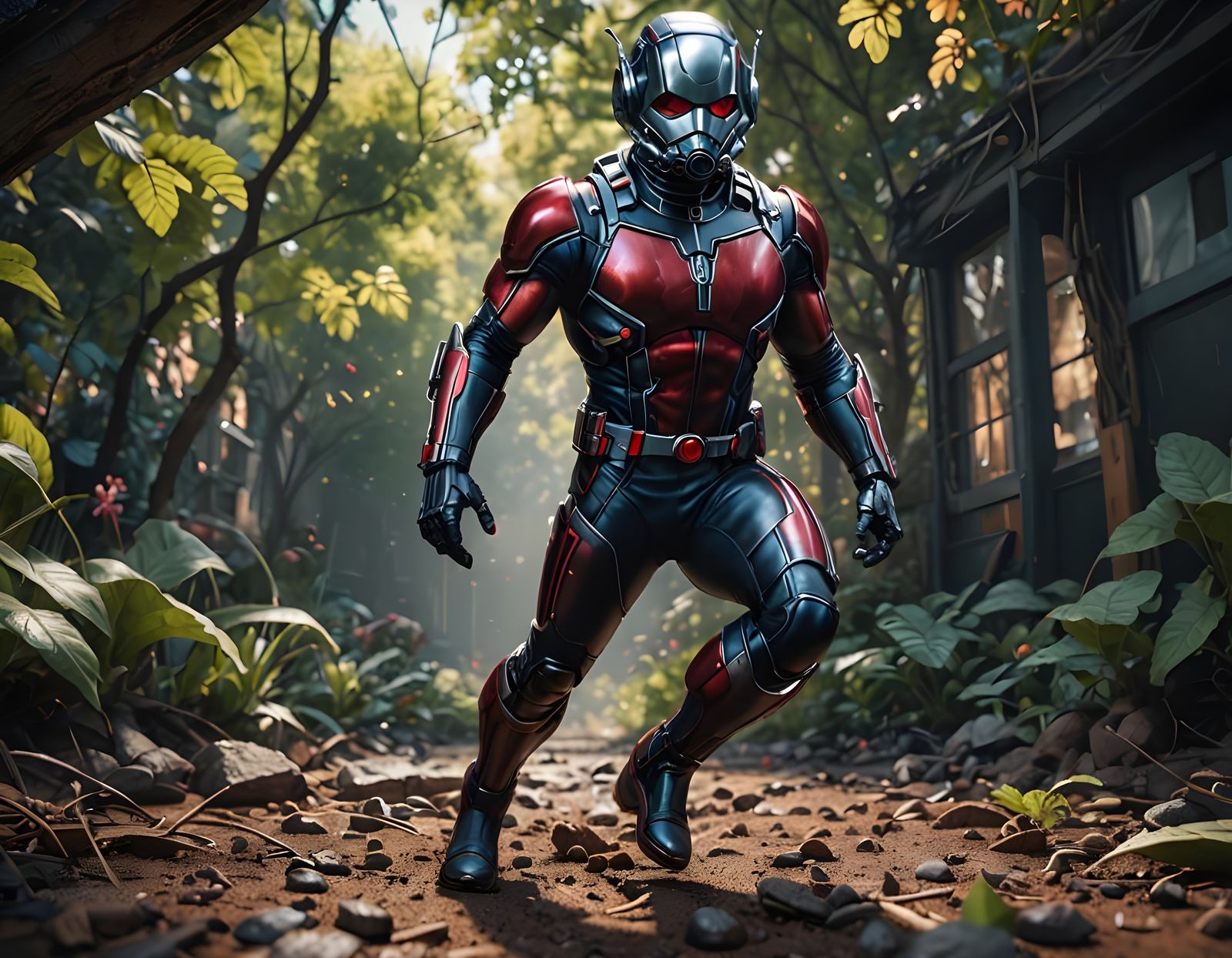 Ant-Man in Hyperdetailed Digital Art