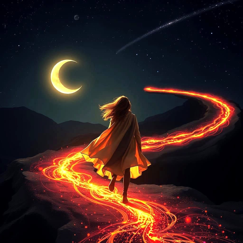 Cosmic Road in Stellar Night