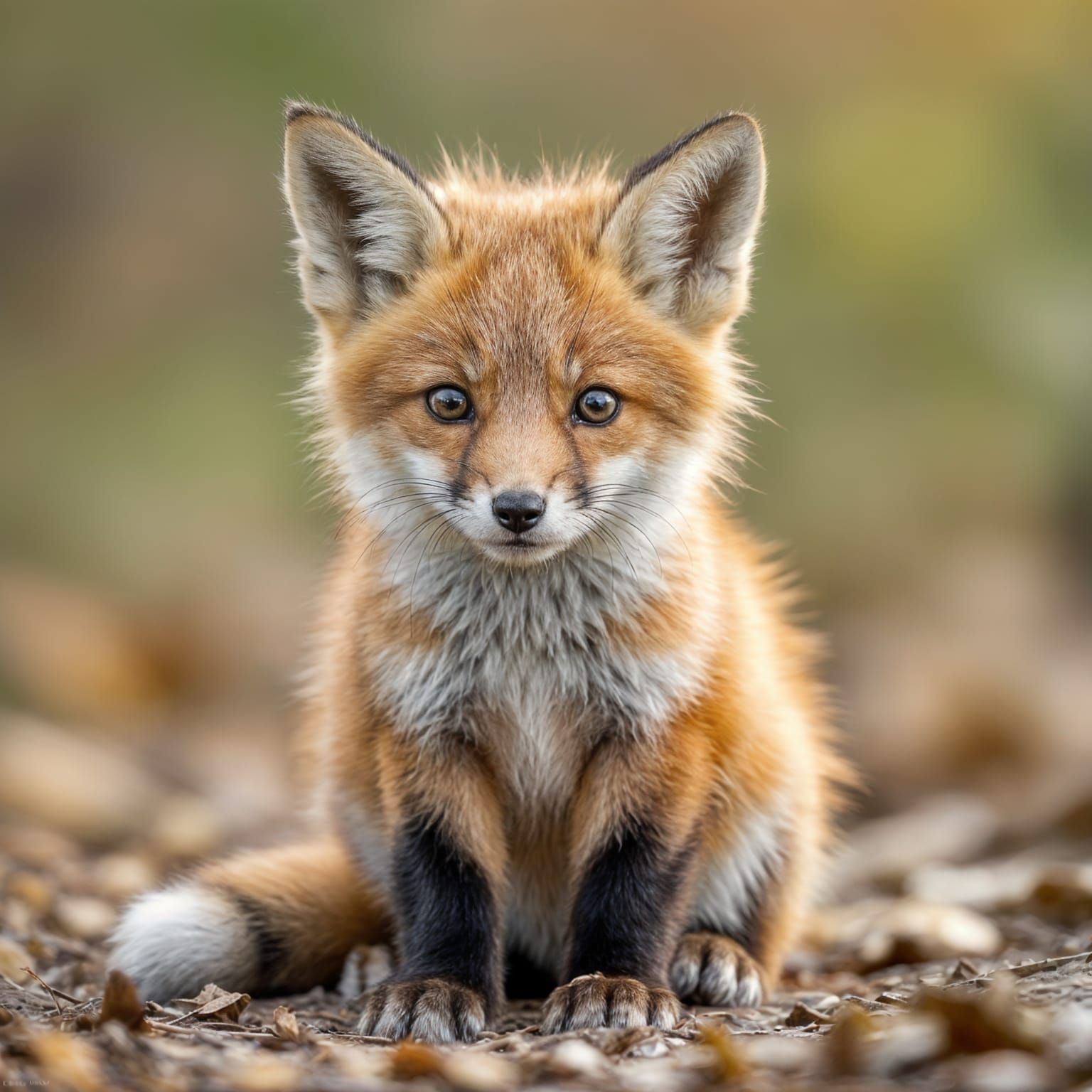 Detailed Anatomical Diagram of a Fox Cub