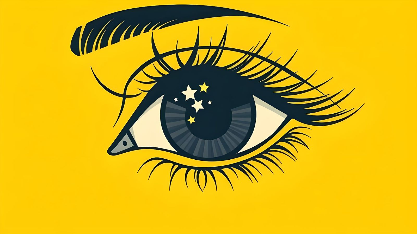 Dada Album Cover with Hidden Stars in Illustrator