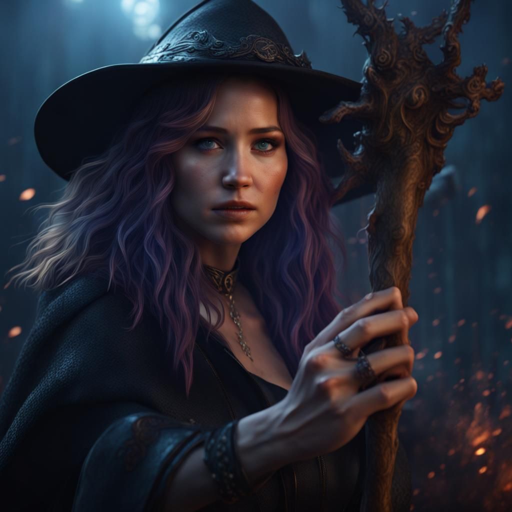 Detailed Portrait of a Woman in Fantasy Concept Art