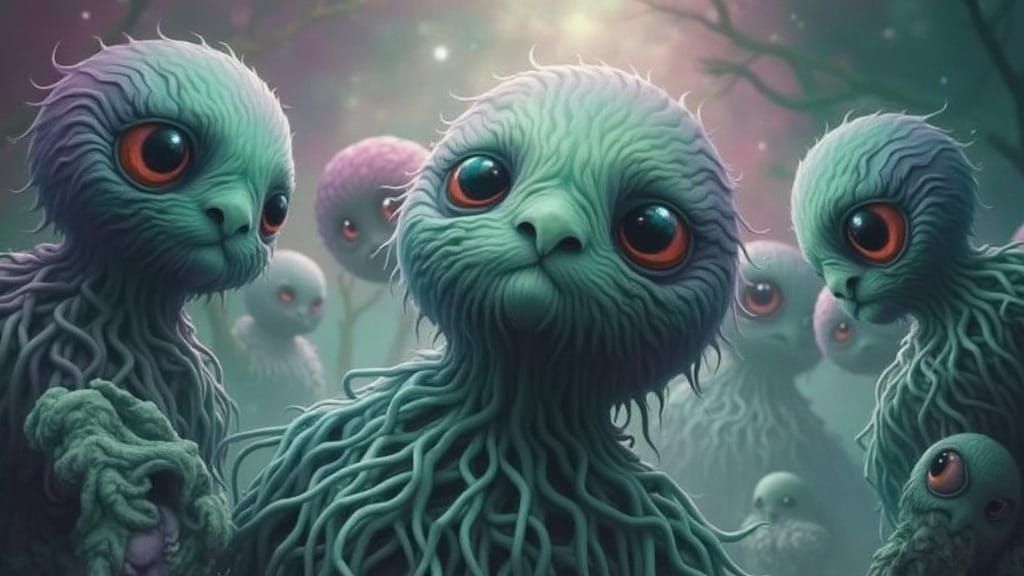 Surreal Visions in a Whimsical Gradient