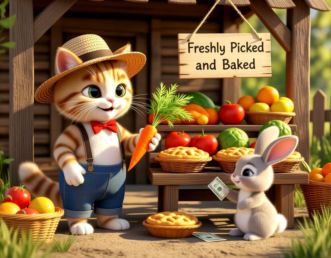 Enjoy your pie and have a carrot on me!