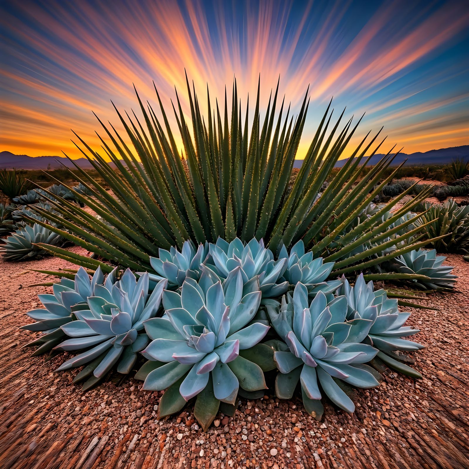 Stunning Succulent Sunset