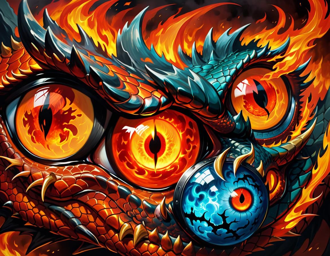 Dragon's Gaze: Infernal Fire and Desire