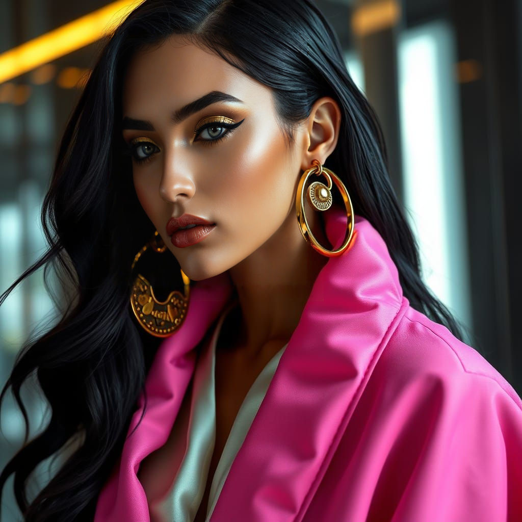 Hypermodern High-Fashion Editorial in Futuristic Style