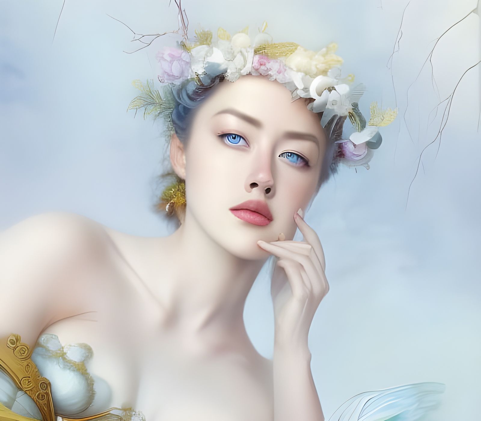 Hyper-Detailed Portrait in Dark Fantasy Style