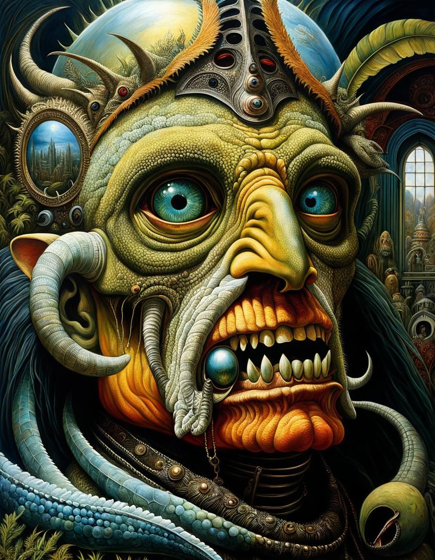 Surreal Cryptid Museum: Australian Tonalism Painting