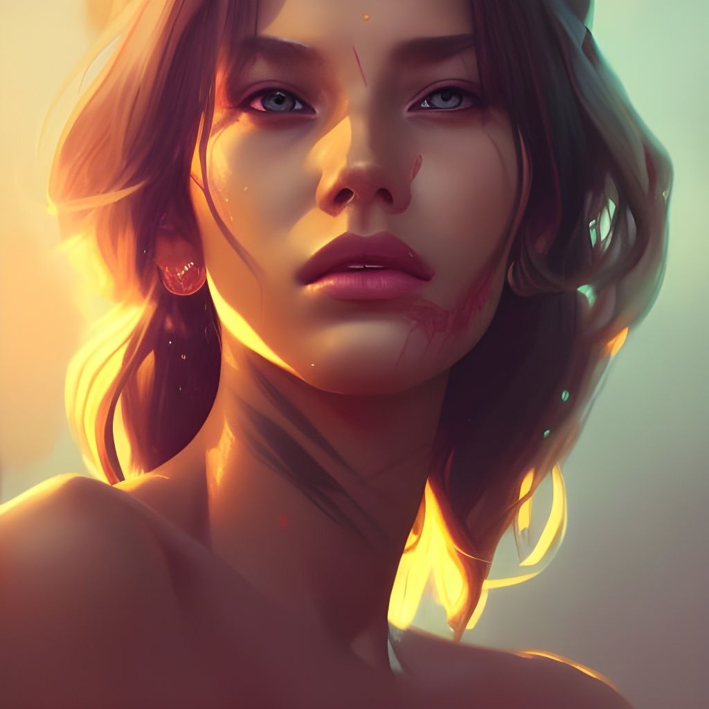 Hyperdetailed Portrait in a Splash Art Style