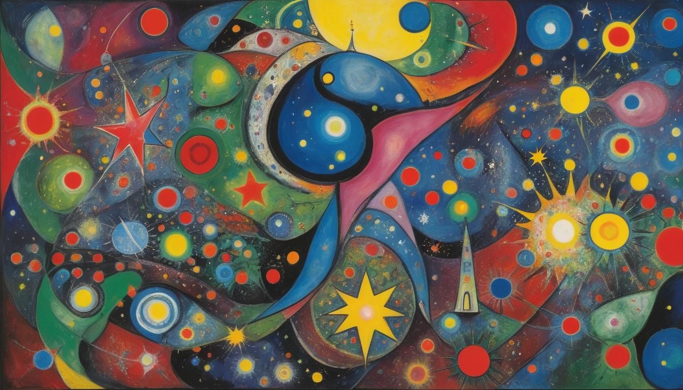 Sagittarius Star Stream in Pop Art Style