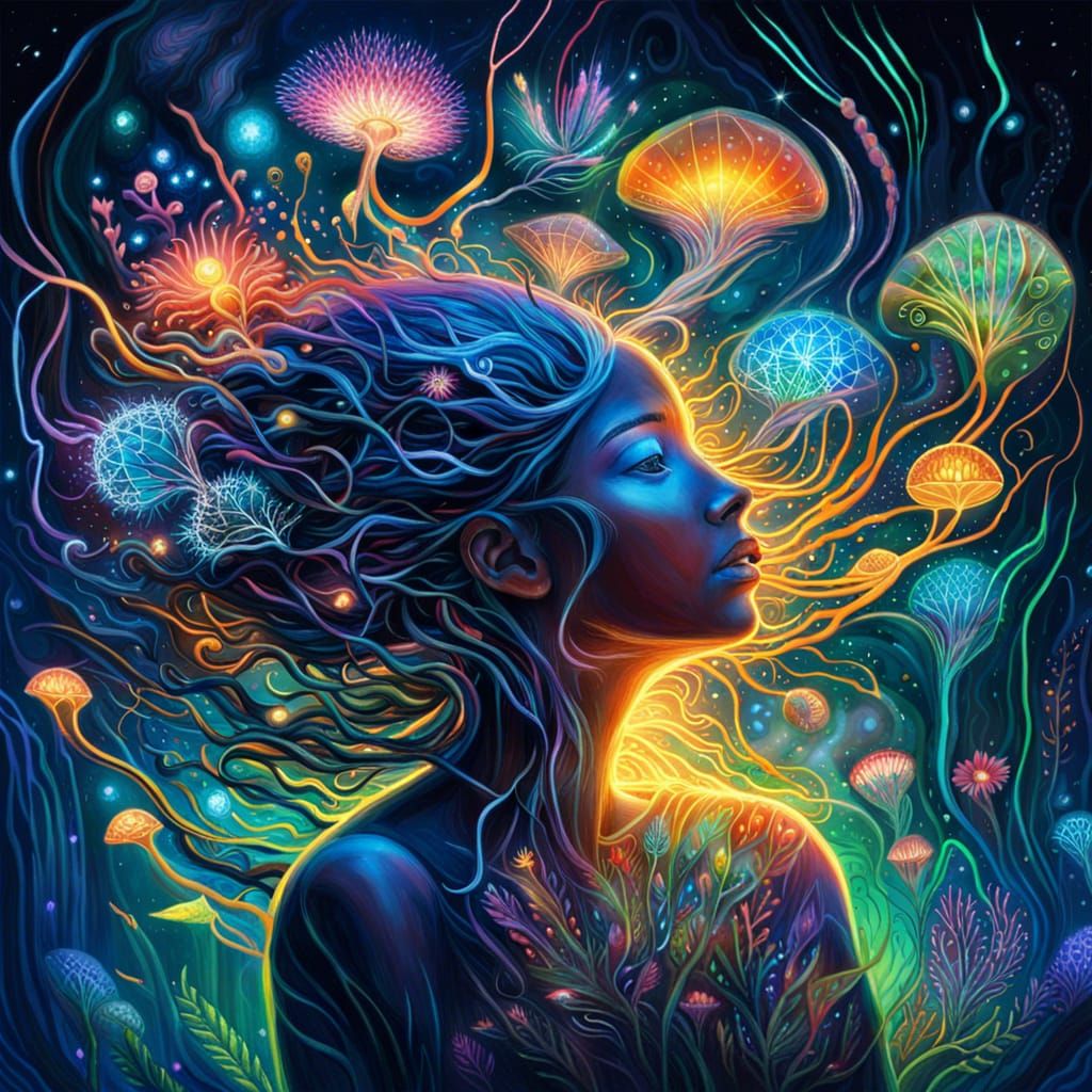 Bioluminescent Telepathic Symphony of Mutant Minds