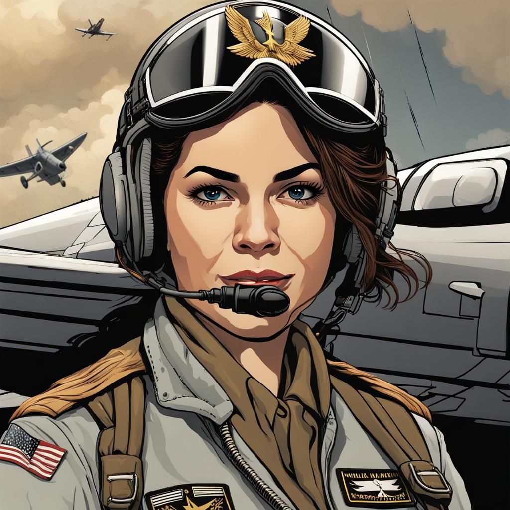 Pilot Ace: Captain Amelia Hernandez, Fantasy Concept Art
