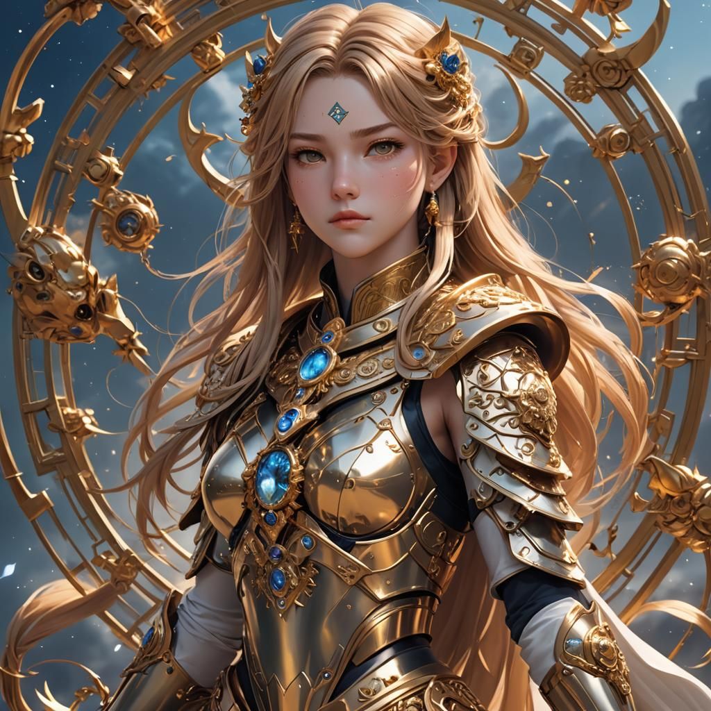 Female Leo Zodiac in 3D Anime Art