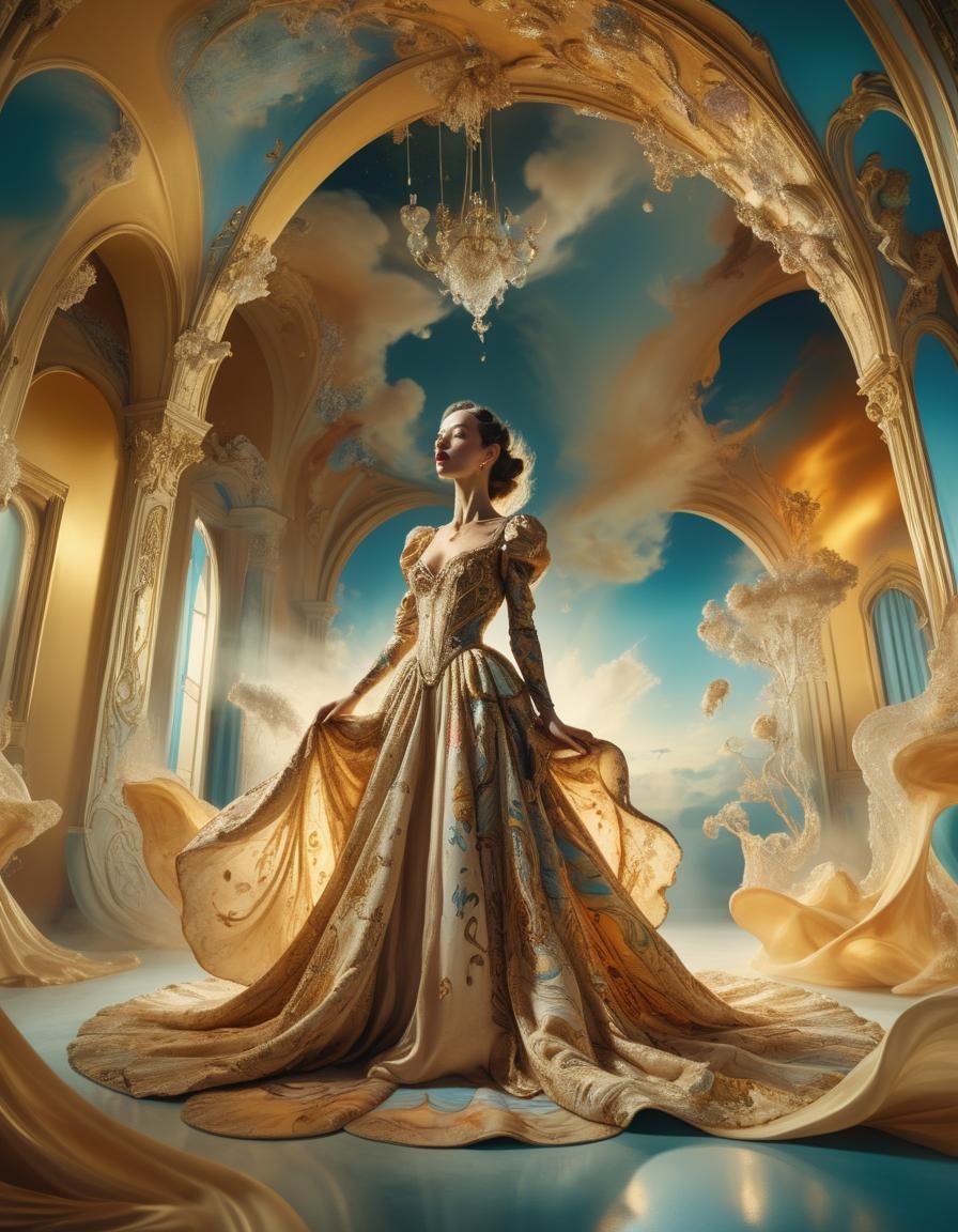 Alluring model of the day,  surrealism