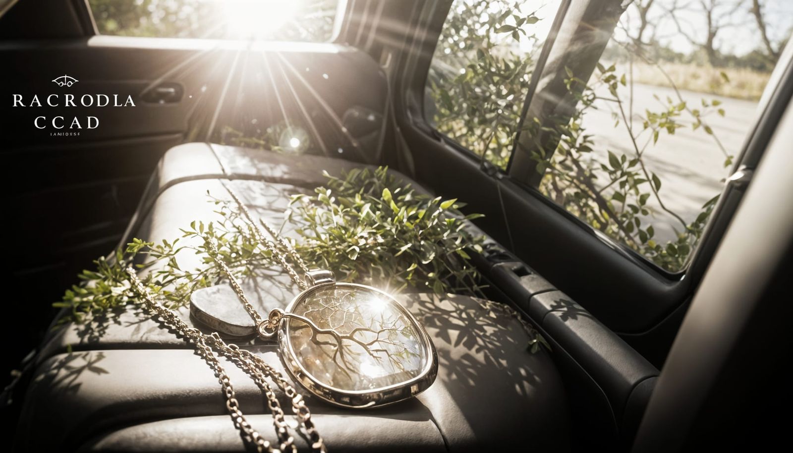 Detailed Pendant on Car Seat with Shadowed Light