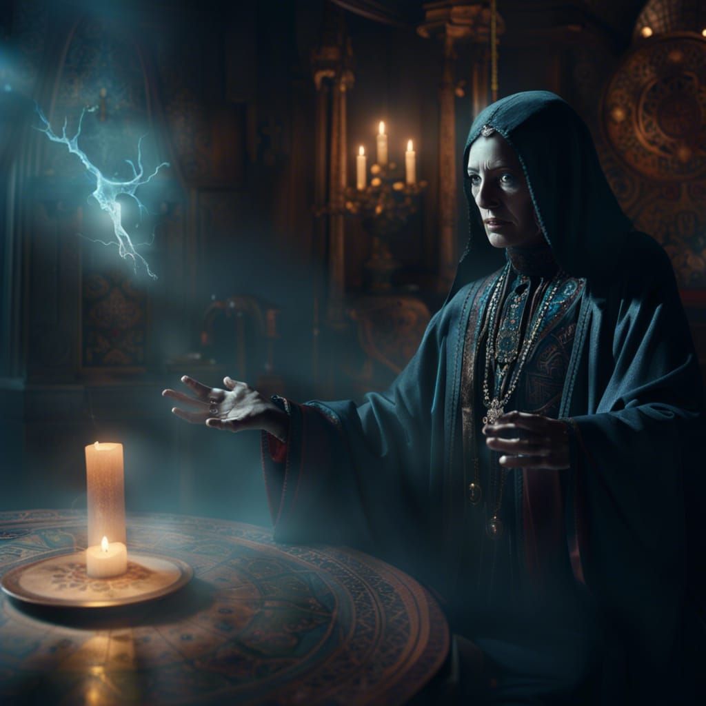 Dramatic Seance: Spiritualist Medium Summons a Ghost