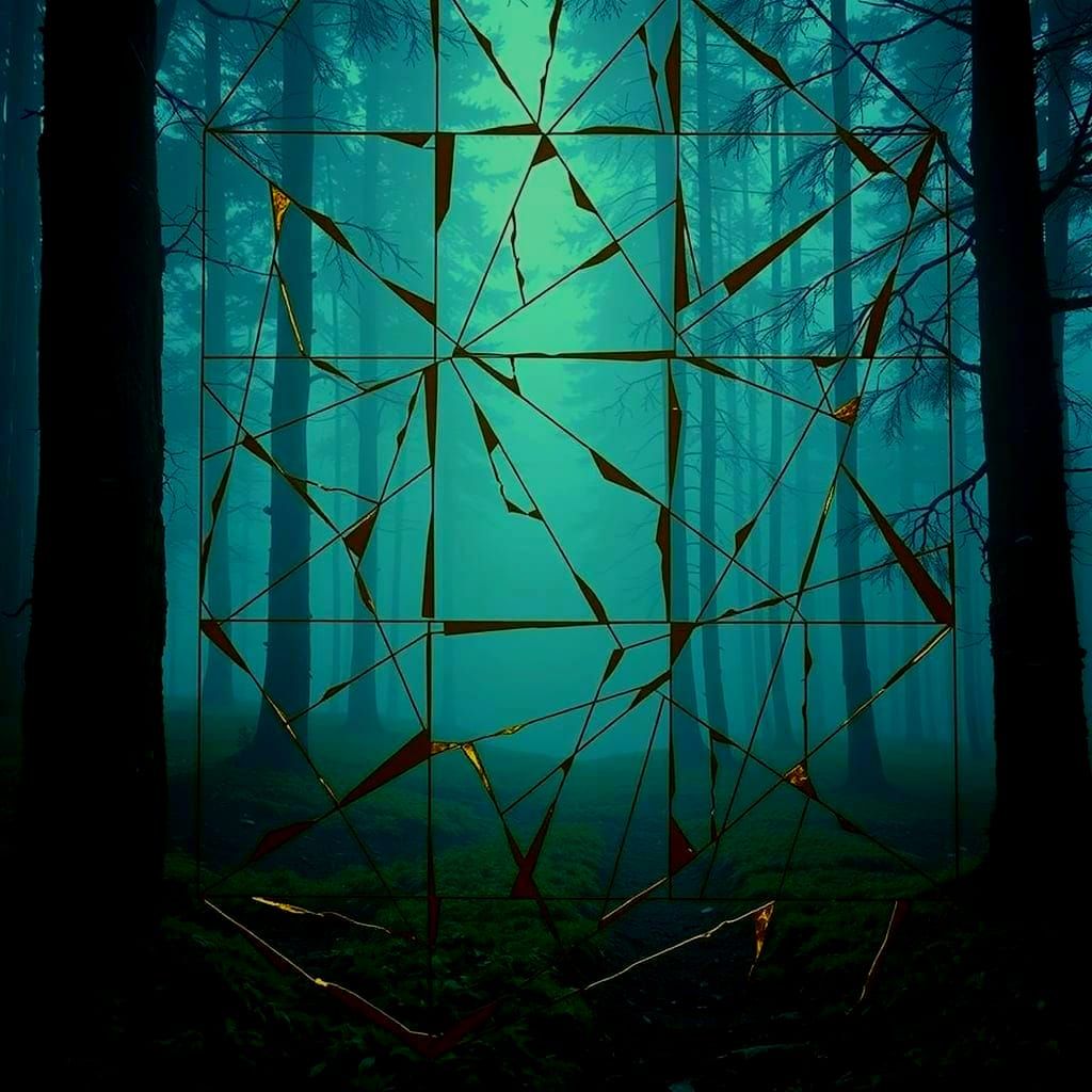 Complex Geometric Abstraction with Overlapping Shapes