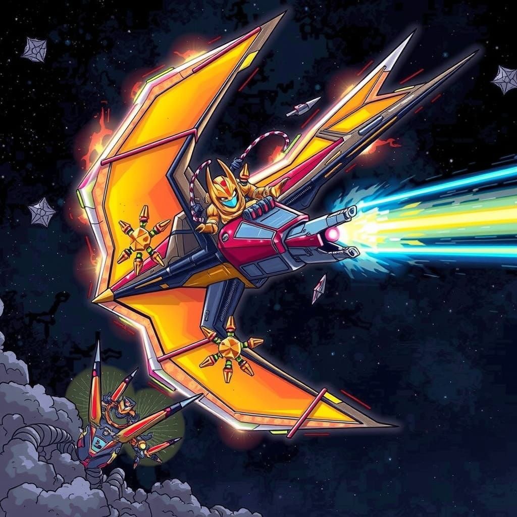 Transforming Manticore Star Glider in High-Tech Comic Book S...