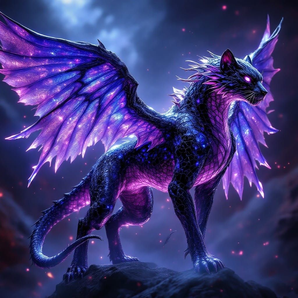 Angelic Evolved Cheetah in Matte Painting Style